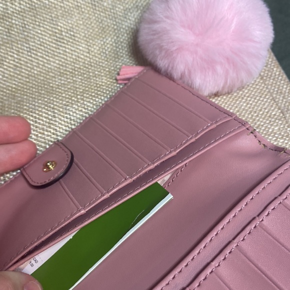 Plum and Pink Kate Spade Wallet - Picture 5 of 9